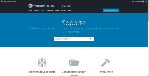 Ayuda, foros y soporte técnico para WordPress